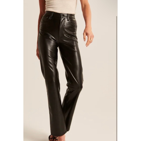 Abercrombie and Fitch leather pants - Picture 2 of 3